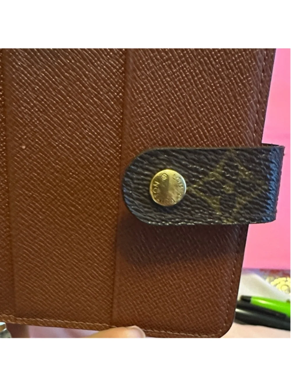 Louis Vuitton Brown and Gold Monogram Wallet
